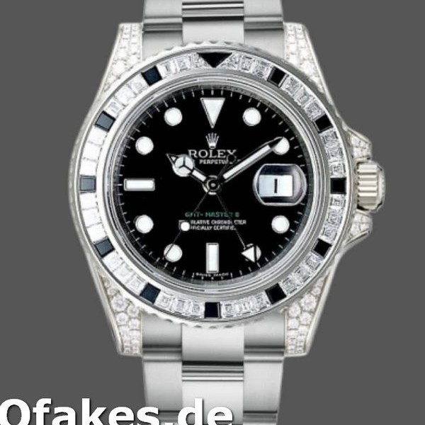 Super Clone Unisex's Rolex GMT-Master II 40mm Men's-116759SANR-Black Dial Black