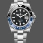 Super Clone Men's Rolex GMT‑Master II-126710BLNR 0003, 40mm, Stainless Steel, Black Dial, Men’s Black