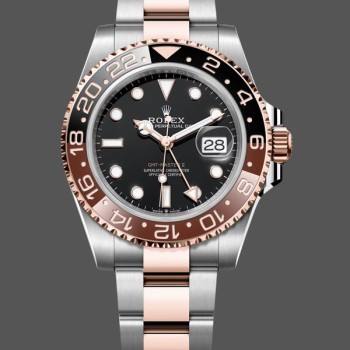 Super Clone Men's Rolex GMT‑Master II-126711CHNR, 40mm, Black Dial, Men’s Black