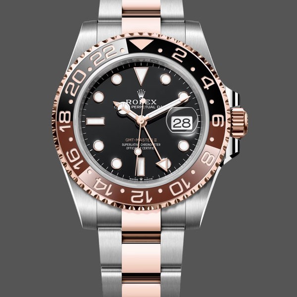 Super Clone Men's Rolex GMT‑Master II-126711CHNR, 40mm, Black Dial, Men’s Black