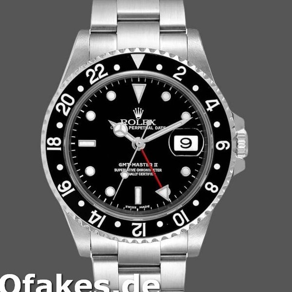 Super Clone Men's Rolex GMT‑Master II-16710, 40mm, Black Dial, Stainless Steel Case, Men’s Black