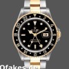Super Clone Men's Rolex GMT-Master II 40mm Men's-16713LN-Steel & Yellow Gold-Black Dial Black