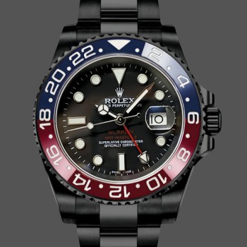 Super Clone Men's Rolex GMT‑Master II 40-126710BLRO 0002, Pepsi, Black Dial, Black Dial