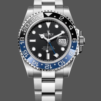Super Clone Men's Rolex GMT-Master II 40mm Men's-116710BLNR-Black Dial Black