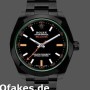 Super Clone Men's Rolex Milgauss 40mm Men's-116400GV-Green Crystal-Stainless Steel/PVD-Black Dial Black