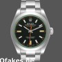 Super Clone Men's Rolex Milgauss 40mm Men's-116400GV-Stainless Steel-Black Dial Black