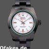 Super Clone Men's Rolex Milgauss 40mm Men's-PR116610-Stainless Steel-White Dial Black