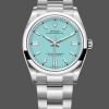 Super Clone Men's 2024 Rolex Oyster Perpetual-126000, Stainless Steel, Baby Blue Dial, Blue