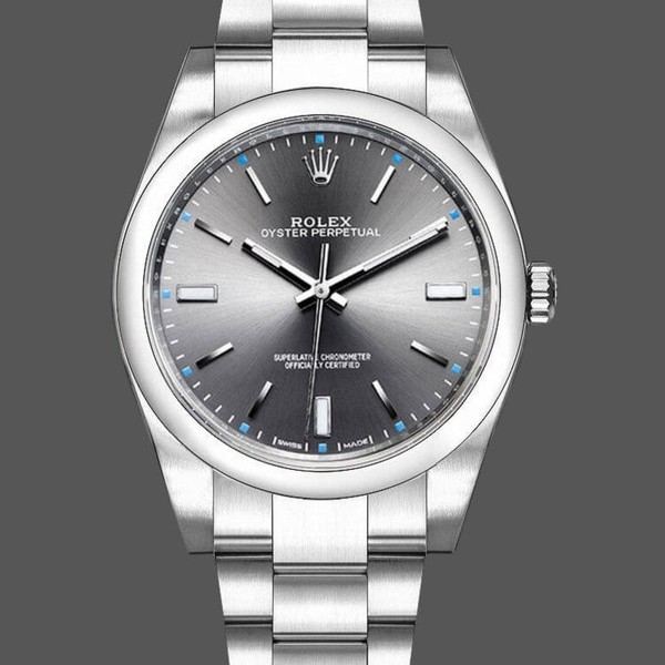 Super Clone Men's Rolex Oyster Perpetual-114300 0001, 39mm, Grey