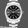 Super Clone Men's Rolex Oyster Perpetual 39mm Men's-114300-Black Dial Black