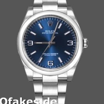 Super Clone Unisex's Rolex Oyster Perpetual 36mm Unisex-116000-Blue Dial-Automatic Blue