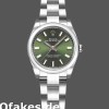 Super Clone Women's Rolex Oyster Perpetual 26mm Women's-176200-Olive Green Dial-Oyster Bracelet Green
