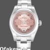Super Clone Women's Rolex Oyster Perpetual 26mm Women's-176200-Pink Maxi Arabic Dial Pink