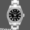 Super Clone Women's Rolex Oyster Perpetual 26mm Women's-176234-Black Roman & Diamond Dial Black