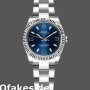 Super Clone Women's Rolex Oyster Perpetual 26mm Women's-176234-Fluted Bezel-Blue Dial Blue