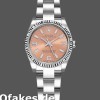 Super Clone Women's Rolex Oyster Perpetual 26mm Women's-176234-Fluted Bezel-Pink Dial Pink