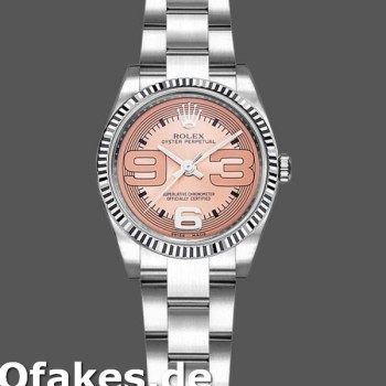 Super Clone Women's Rolex Oyster Perpetual 26mm Women's-176234-Pink Maxi Arabic Numerals Dial Pink