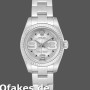 Super Clone Women's Rolex Oyster Perpetual 26mm Women's-176234-Silver Maxi Arabic Dial Silver