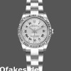 Super Clone Women's Rolex Oyster Perpetual 26mm Women's-176234-Silver Roman Diamond Dial Silver