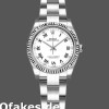 Super Clone Women's Rolex Oyster Perpetual 26mm Women's-176234-White Roman Dial White