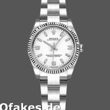 Super Clone Women's Rolex Oyster Perpetual 26mm Women's-176234-White Roman Dial White