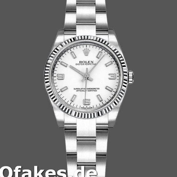Super Clone Women's Rolex Oyster Perpetual 26mm Women's-176234-White Roman Dial White