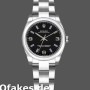 Super Clone Women's Rolex Oyster Perpetual 31mm Women's-177200-Black Dial-Blue Baton Black