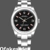 Super Clone Women's Rolex Oyster Perpetual 31mm Women's-177200-Black Dial-Pink Baton Black