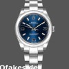 Super Clone Women's Rolex Oyster Perpetual 31mm Women's-177200-Blue Dial-Domed Bezel Blue