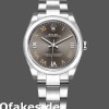 Super Clone Women's Rolex Oyster Perpetual 31mm Women's-177200-Dark Grey Dial-Domed Bezel Dark Grey