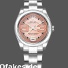Super Clone Women's Rolex Oyster Perpetual 31mm Women's-177200-Pink Maxi Arabic Dial-Domed Bezel Pink
