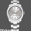 Super Clone Women's Rolex Oyster Perpetual 31mm Women's-177200-Silver Dial-Blue Markers Silver