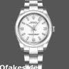 Super Clone Women's Rolex Oyster Perpetual 31mm Women's-177200-White Arabic Dial-Oyster Bracelet White