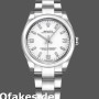 Super Clone Women's Rolex Oyster Perpetual 31mm Women's-177200-White Arabic Dial-Oyster Bracelet White