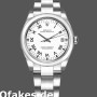 Super Clone Women's Rolex Oyster Perpetual 31mm Women's-177200-White Roman Dial-Oyster Bracelet White