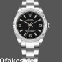 Super Clone Women's Rolex Oyster Perpetual-177210, 31mm, Stainless Steel, Black Dial, Lady Black