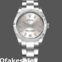 Super Clone Women's Rolex Oyster Perpetual 31mm Women's-177210-Silver Dial-Pink Hour Markers Silver