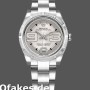 Super Clone Women's Rolex Oyster Perpetual 31mm Women's-177210-Silver Maxi Arabic Dial Silver