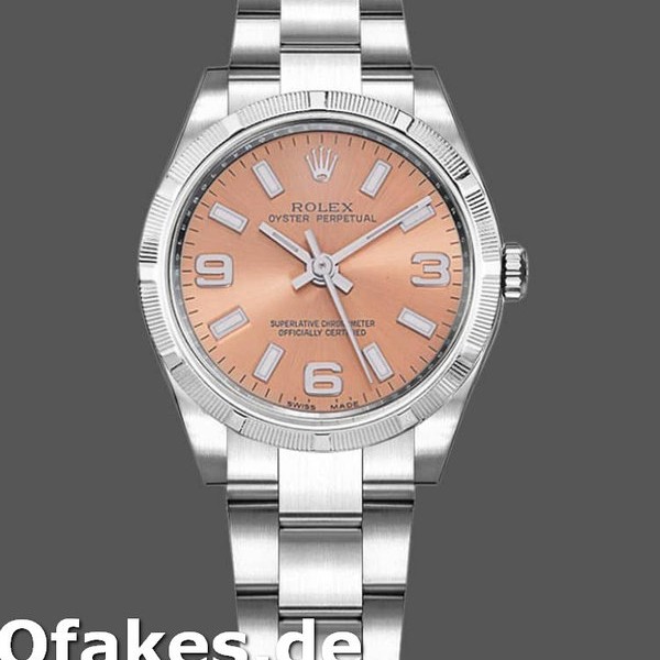 Super Clone Women's Rolex Oyster Perpetual 31mm Women's-177210-Stainless Steel-Pink Dial Pink