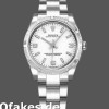 Super Clone Women's Rolex Oyster Perpetual 31mm Women's-177210-Stainless Steel-White Dial White
