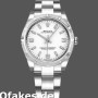 Super Clone Women's Rolex Oyster Perpetual 31mm Women's-177210-Stainless Steel-White Dial White