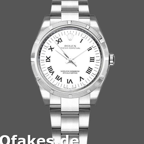 Super Clone Women's Rolex Oyster Perpetual 31mm Women's-177210-Stainless Steel-White Roman Dial White