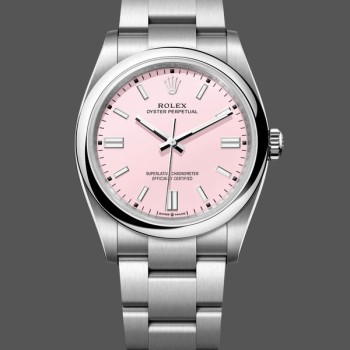 Super Clone Women's Rolex Oyster Perpetual 36-126000, Oystersteel, Pink Dial, Women’s Pink Dial