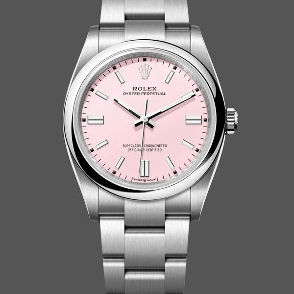 Super Clone Women's Rolex Oyster Perpetual 36-126000, Oystersteel, Pink Dial, Women’s Pink Dial