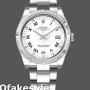 Super Clone Unisex's Rolex Oyster Perpetual Date 36mm Unisex-115210-White Roman Numeral Dial White