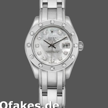 Super Clone Women's Rolex Pearlmaster 29mm Women's-80319-MOP Diamond Dial Luxury
