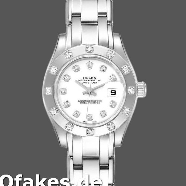 Super Clone Women's Rolex Pearlmaster 29mm Women's-80319-White Dial-Diamond Luxury