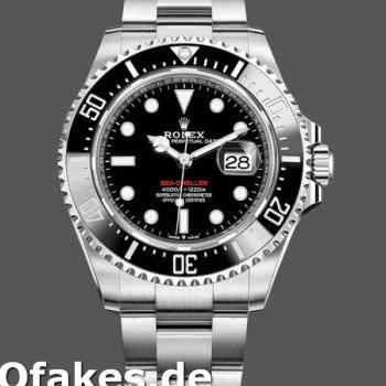 Super Clone Men's Rolex Sea-Dweller 43mm Men's-126600-Stainless Steel-Black Dial Black