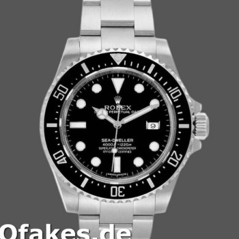 Super Clone Men's Rolex Sea-Dweller 40mm Men's-116600 0001-Black Dial Black