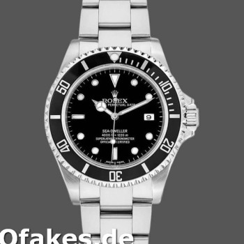 Super Clone Men's Rolex Sea-Dweller Deepsea 40mm Men's-16600-Stainless Steel-D-Blue-Black Dial Black